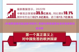 (中国有战略同盟关系吗知乎) 我国与其他国家是否存在战略同盟关系